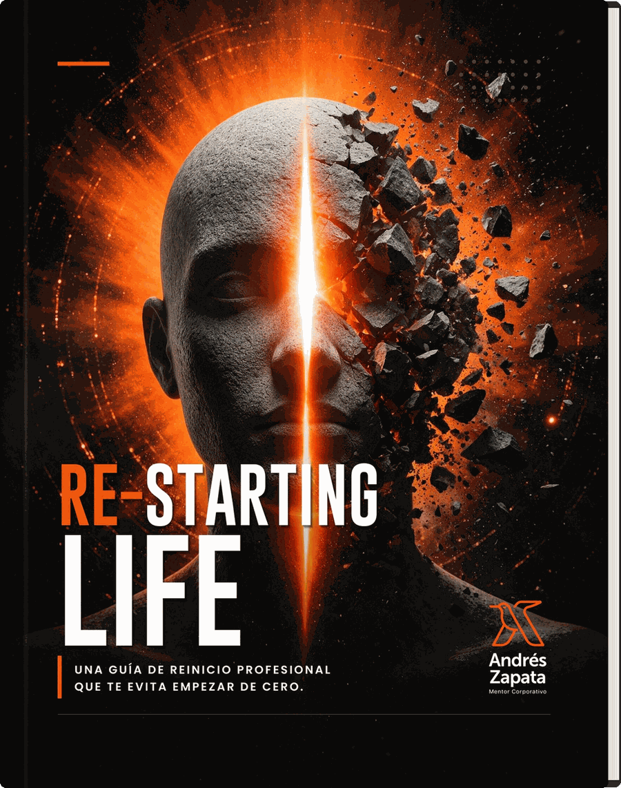 Edición impresa de Re-Starting Life, de Andrés Zapata