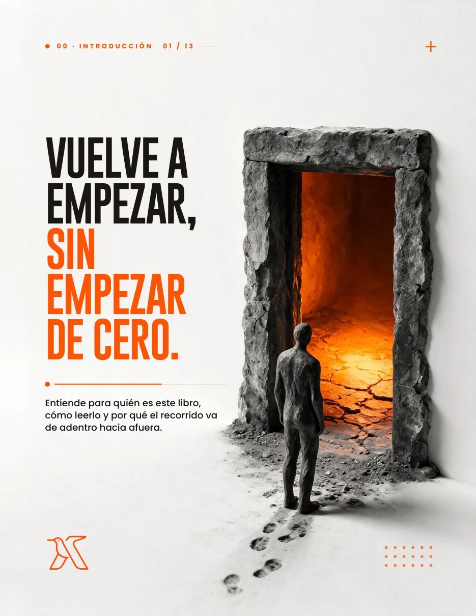 Página de apertura de una sección del libro, con ilustración